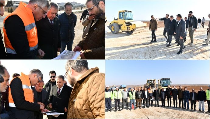 Vali Şıldak, Suruç Bölünmüş Yol Çalışmalarını İnceledi