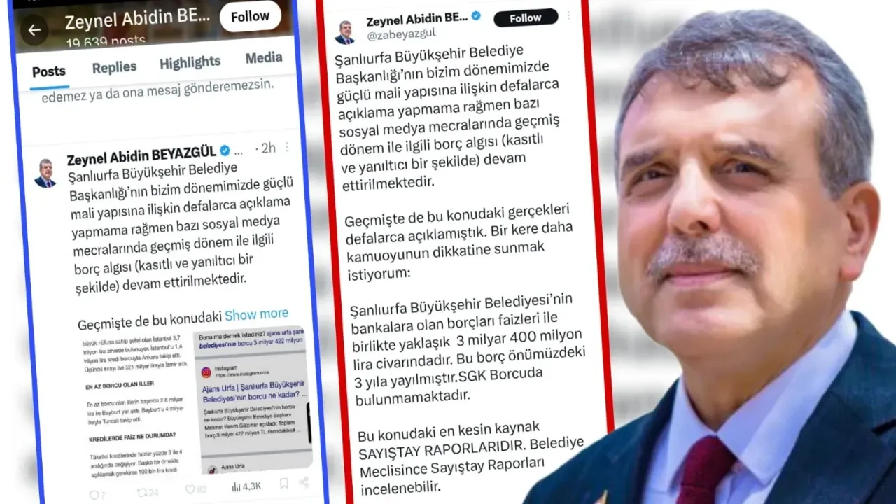 Beyazgül ‘den Büyükşehir Belediyesi Borçlarına İlişkin Yeni Açıklama