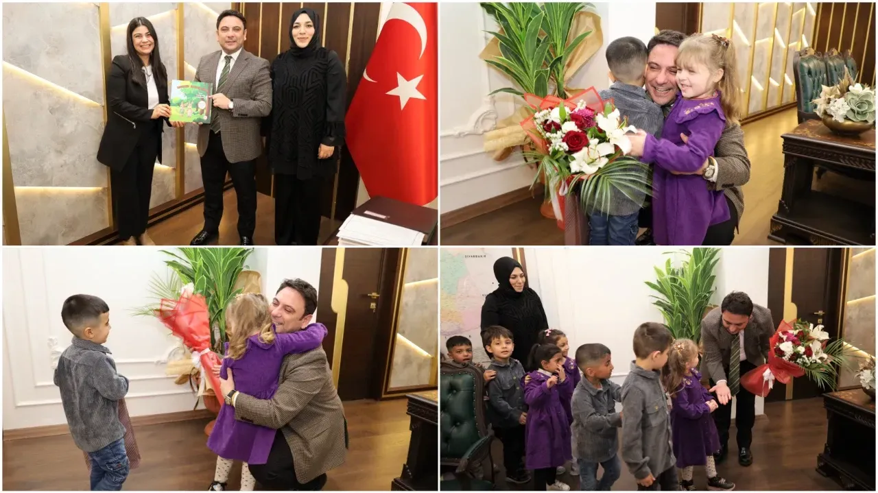 Haliliye Kaymakamı Şahin Minik Misafirlerini Ağırladı