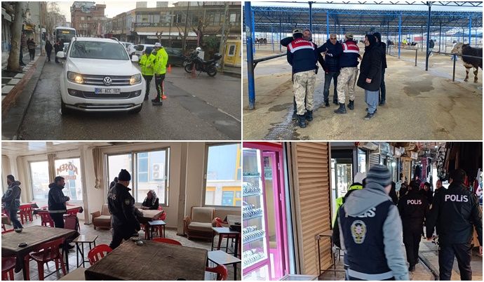 Siverek’te Güvenlik ve Asayiş Uygulamaları Hız Kesmeden Devam Ediyor