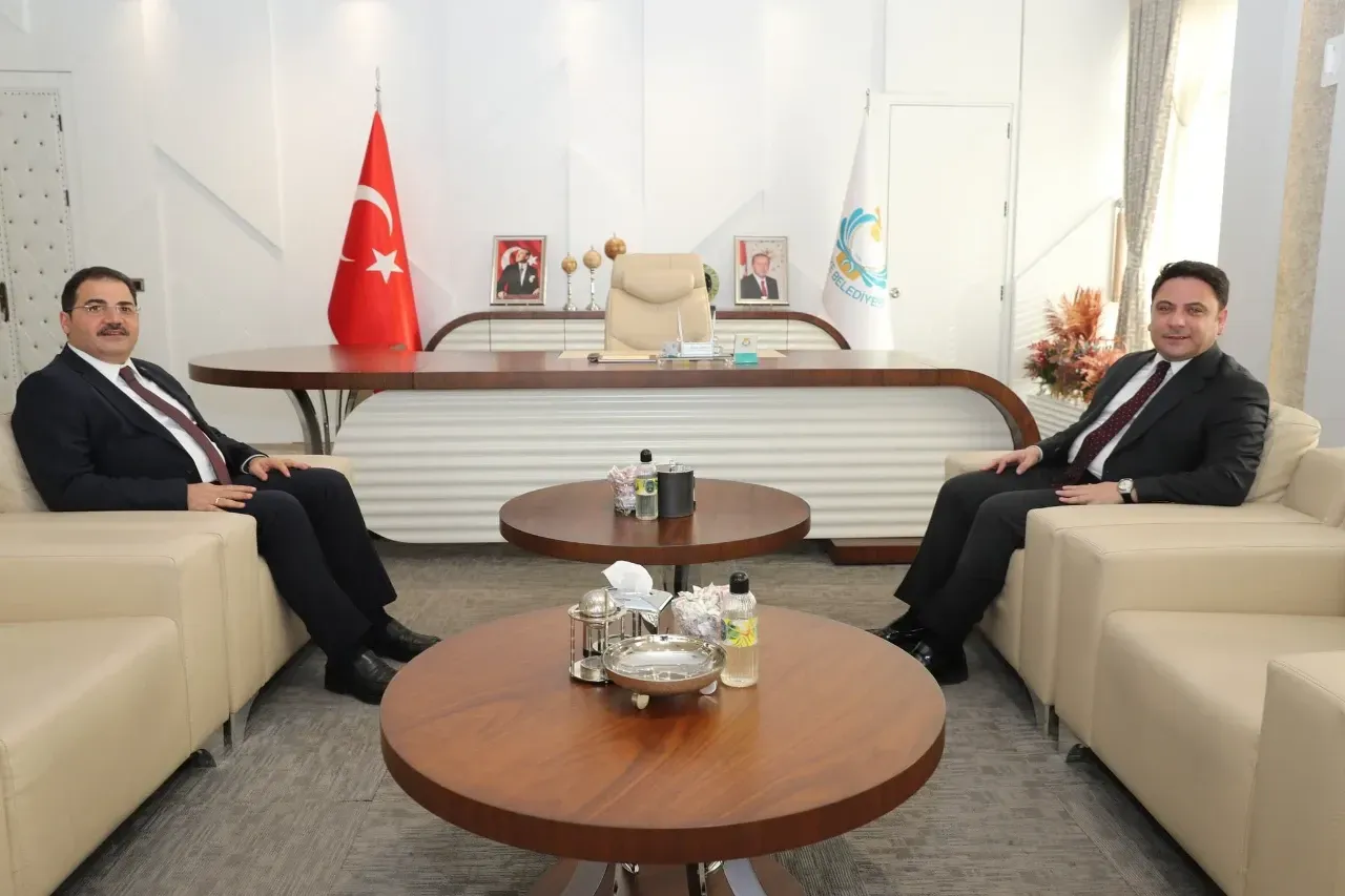 Kaymakam Şahin’den Haliliye Belediye Başkanı Mehmet Canpolat’a Ziyaret
