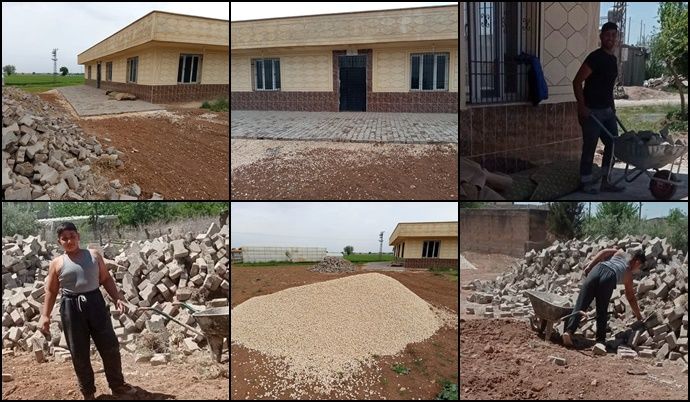 Sumak Mahallesi’nden Örnek Dayanışma: Taziye Evi Etrafı Vatandaşların Emeğiyle Güzelleşti