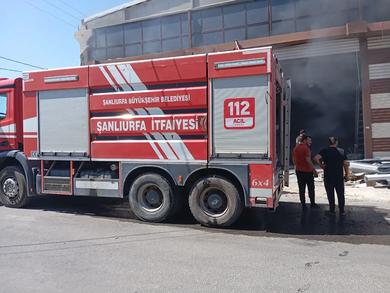 Eyyübiye’de Boya Fabrikasında Yangın