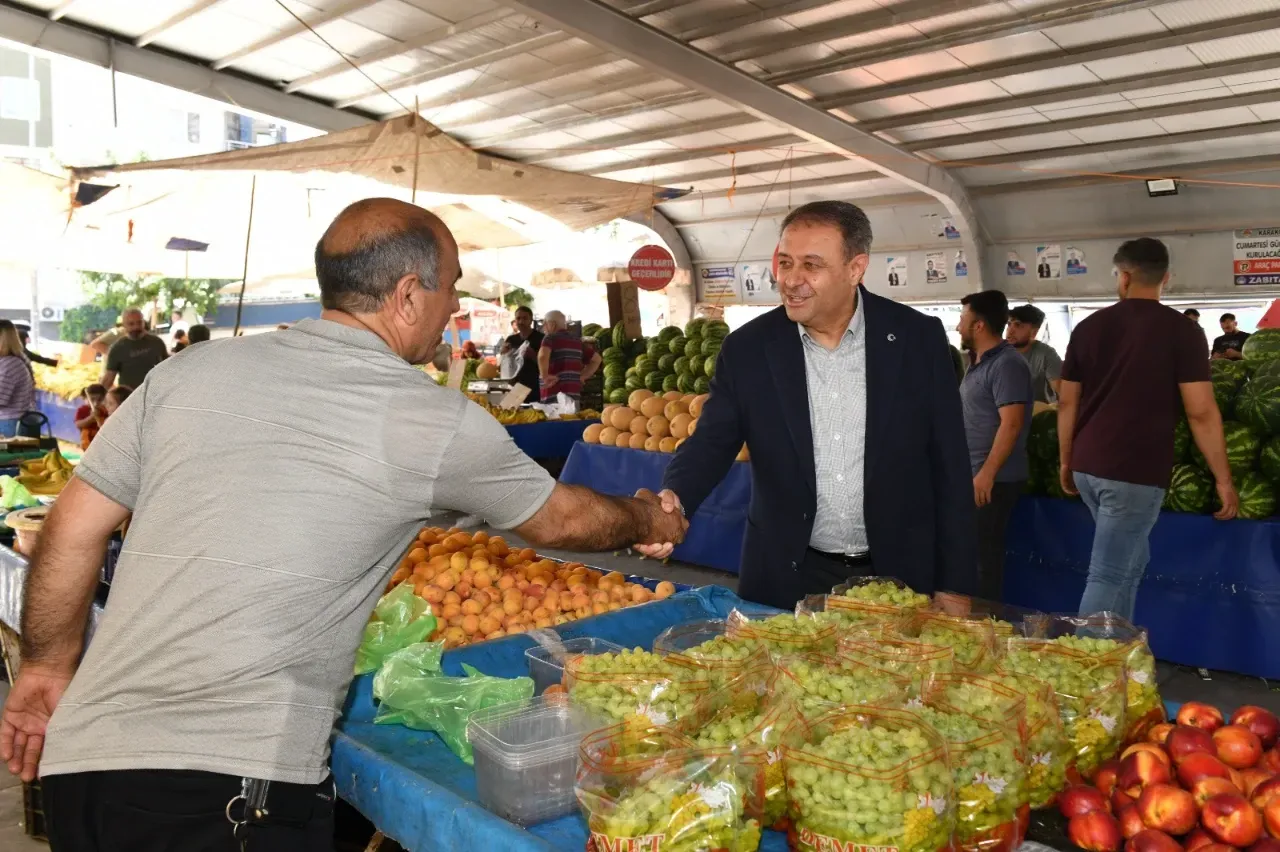 Sıcak Havalara Rağmen Pazarda Vatandaşla Buluştu!
